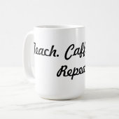 Funny Back to School Teacher Coffee Mok - Nieuwjaa (Voorkant links)