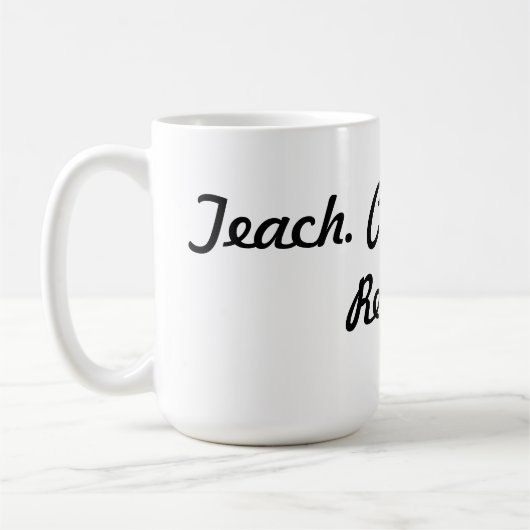 Funny Back to School Teacher Coffee Mok - Nieuwjaa (Links)