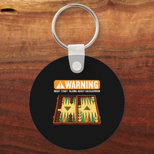 Funny Backgammon  Sleutelhanger (Voorkant)