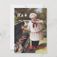 Funny Backyard BBQ Party nodigt uit