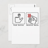 Funny Bacon Dryer Briefkaart (Voorkant / Achterkant)