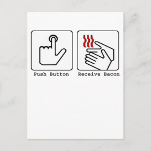 Funny Bacon Dryer Briefkaart