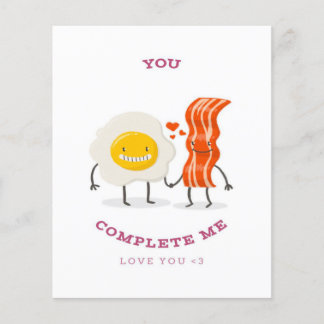 Funny Bacon Egg Complete | Beste cadeau voor stude Flyer