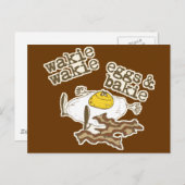 Funny Bacon en Eggs Briefkaart (Voorkant / Achterkant)
