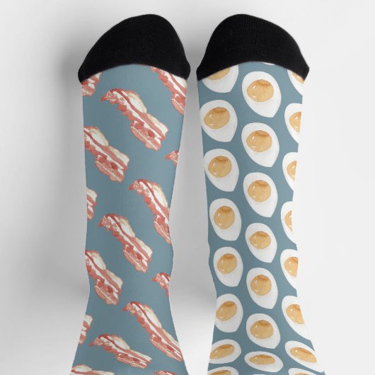 Funny Bacon en Eggs Pattern Sokken (Top)