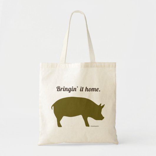 Funny bacon market bag tote bag (Voorkant)
