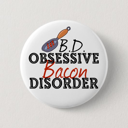 Funny Bacon Ronde Button 5,7 Cm (Voorkant)