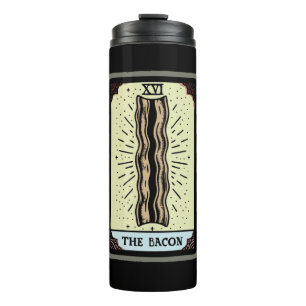 Funny Bacon Tarot Kaart Thermosbeker