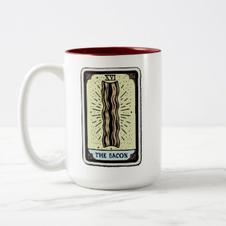 Funny Bacon Tarot Kaart Tweekleurige Koffiemok