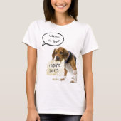 Funny Bad Chien chiot Où est mon T-shirt Chaussure (Devant)