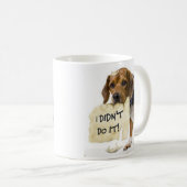 Funny Bad Dog In The Dog House Coffee Cup Mok (Voorkant rechts)