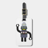 Funny bad robot bagagelabel (Voorkant verticaal)