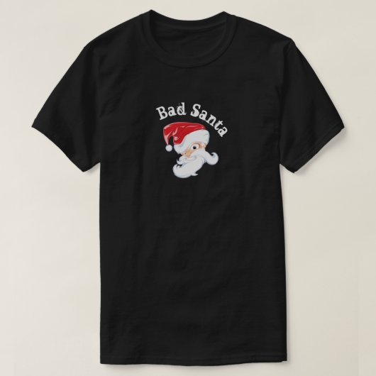 Funny Bad Santa Basic T-Shirt (Design voorkant)