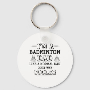 Funny Badminton Dad Shirt Mannen Badminton Speler Sleutelhanger