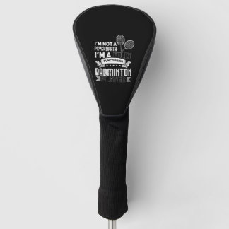 Funny Badminton Gift Idea voor Badminton Player Golfheadcover