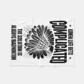 Funny Badminton Player Love Shuttle Design  Fleece Deken (Voorkant (Horizontaal))