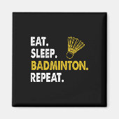 Funny Badminton Shuttle Novelty Tee Magneet (Voorkant)