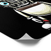 Funny Badminton Shuttle Player Design Mannen Dames Poster (Hoek)