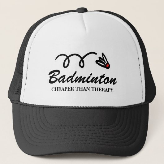 Funny badminton shuttlecock sport Trucker Hat Pet (Voorkant)
