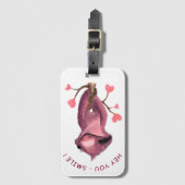 Funny Bagagelabel Happy Sloth Smile - Aangepaste t (Voorkant (verticaal))