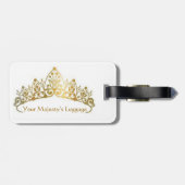 Funny Bagagelabel voor de koningin (Achterkant horizontaal)