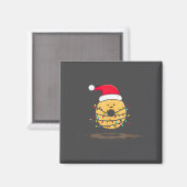Funny Bagel Christmas Graphics Lights Lover  Magneet (Voorkant / Achterkant)
