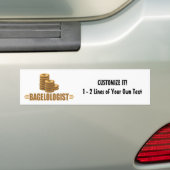 Funny Bagels Bumpersticker (Op auto)