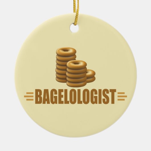 Funny Bagels Keramisch Ornament (Voorkant)