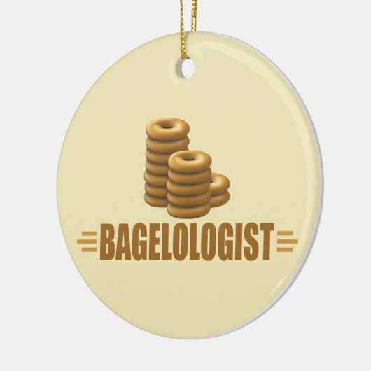 Funny Bagels Keramisch Ornament (Links)