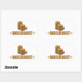 Funny Bagels Ovale Sticker (Vel)