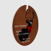 Funny Bagged Buck Pas getrouwd Ornament (voorkant)