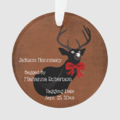 Funny Bagged Buck Pas getrouwd Ornament (voorkant)