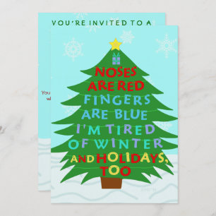 Funny Bah Humbug After Kerstfeestdag Kaart