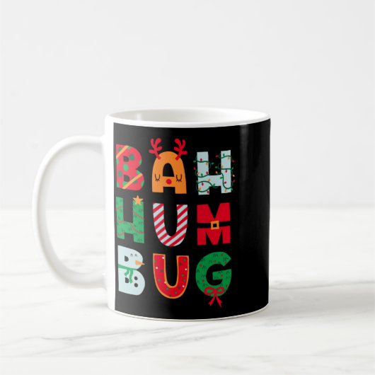 Funny Bah Humbug Holiday Koffiemok (Links)