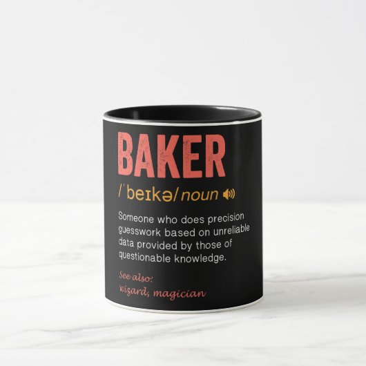 Funny Baker Definition Mok (Midden)