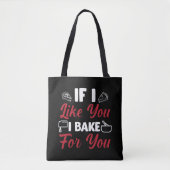 Funny Baking Bakery Gift for Baker Pastry Chef Draagtas (Voorkant)