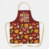 Funny Baking Pie Pun Thanksgiving Schort (Voorkant)