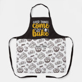 Funny Baking Pun  Cake en Muffin Pattern Schort (Voorkant)