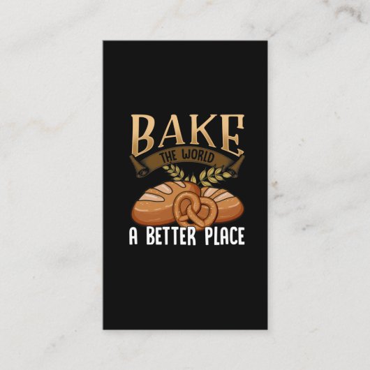 Funny Baking Quote Bakery Cake Bread Lover Visitekaartje (Voorkant)