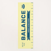 Funny "Balance" Butter Stick Personalized Yellow  Yogamat (Voorkant)
