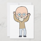Funny Bald Man Kaart (Voorkant)