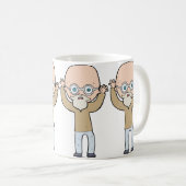 Funny Bald Man Koffiemok (Voorkant rechts)