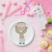 Funny Bald Man Papieren Bordje (Feest)