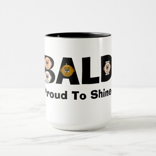 Funny Bald Pride Mok voor mannen (Midden)