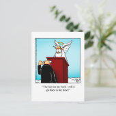 Funny Balding Humor Briefkaart (Staand voorkant)