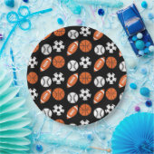 Funny Ball Pattern Papieren Bordje (Feest)