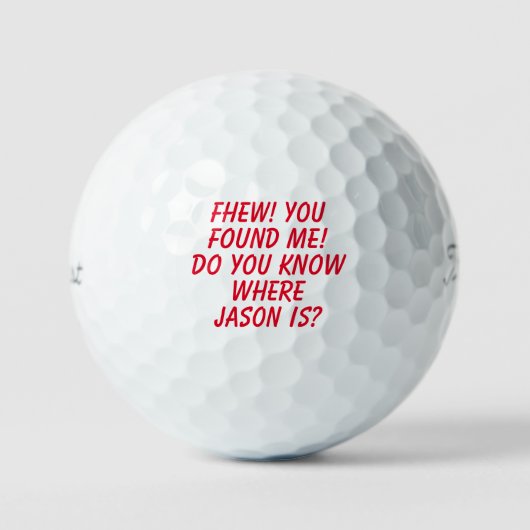 Funny balle de golf perdue (Recto)