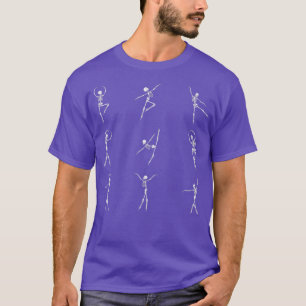 Funny Ballet Dancing Skeleton T-shirt