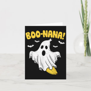 Funny Banana Ghost Boo Pun Halloween Kostuum Manne Kaart