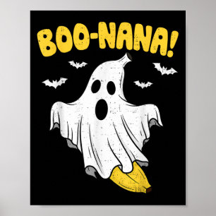 Funny Banana Ghost Boo Pun Halloween Kostuum Manne Poster